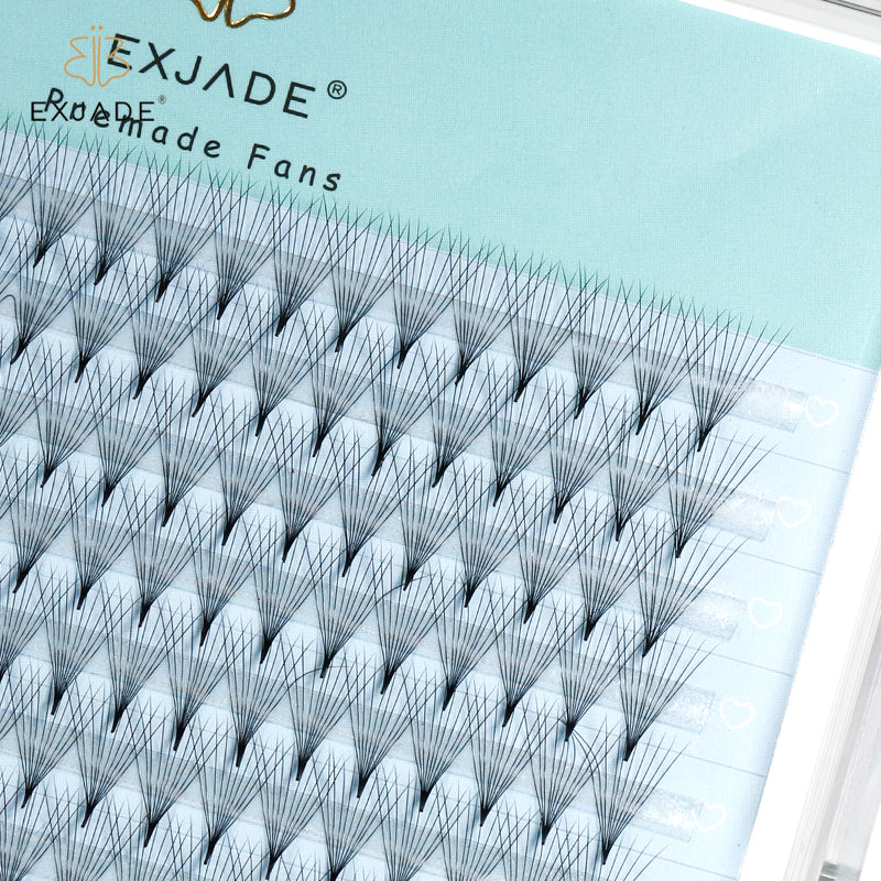 0.05mm 10D Heat-bonded thin base premade fans (320 fans )