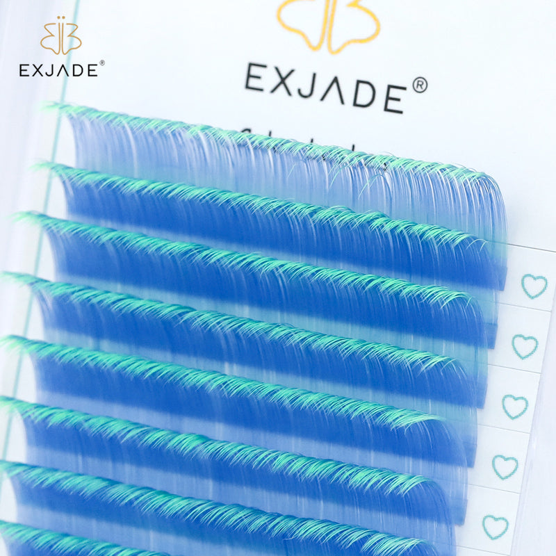 0.07mm Ombre Color Individual Premium Eyelash Extensions (16 rows)