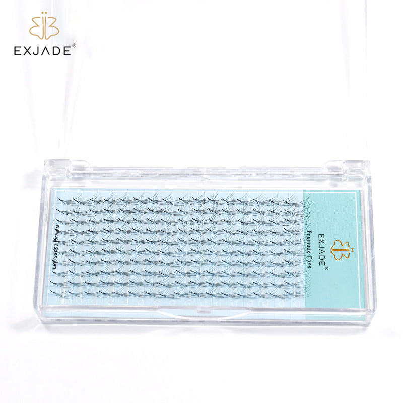 4D Heat-bonded thin base premade fans (16 rows)