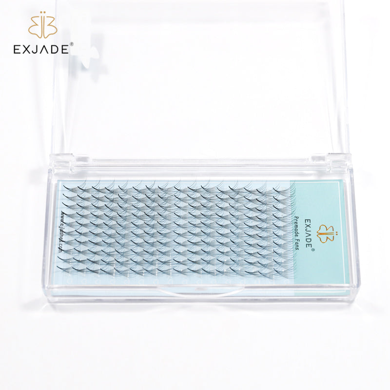 6D Heat-bonded thin base premade fans (16 rows)