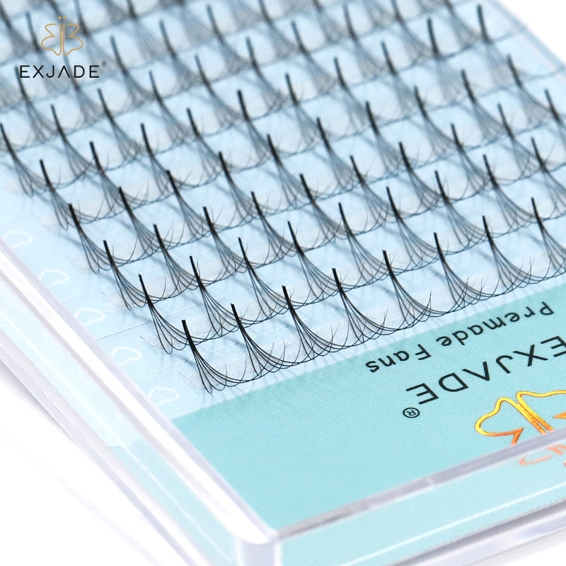 5D Heat-bonded thin base premade fans (16 rows)