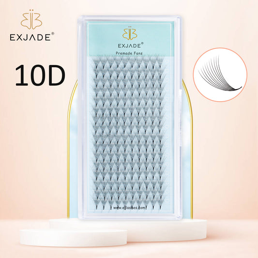 10D Heat-bonded thin base premade fans (16 rows) 10D Heat-bonded thin base premade fans (16 rows)