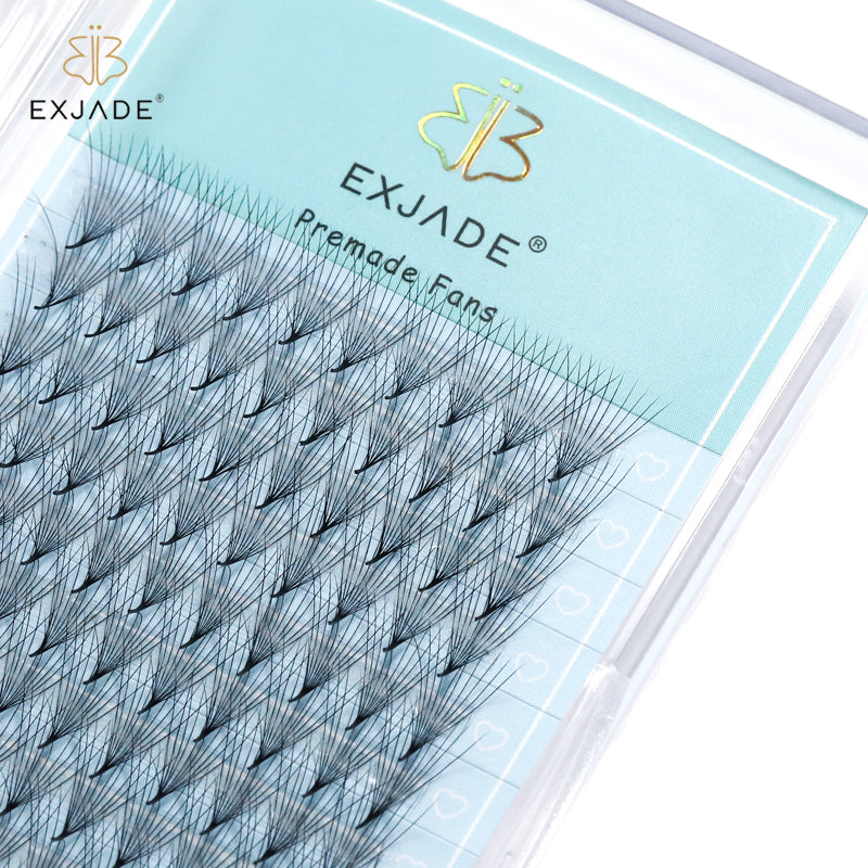 10D Heat-bonded thin base premade fans (16 rows)