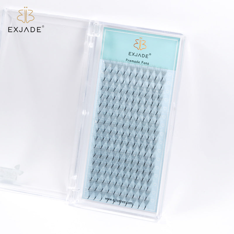 8D Heat-bonded thin base premade fans (16 rows)