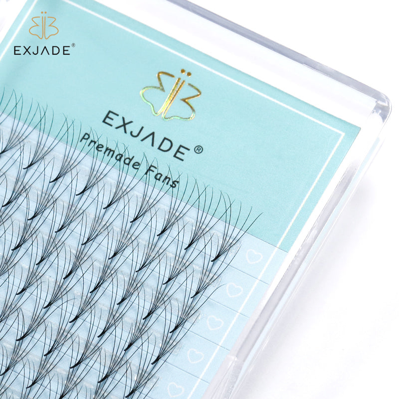 5D Heat-bonded thin base premade fans (16 rows)