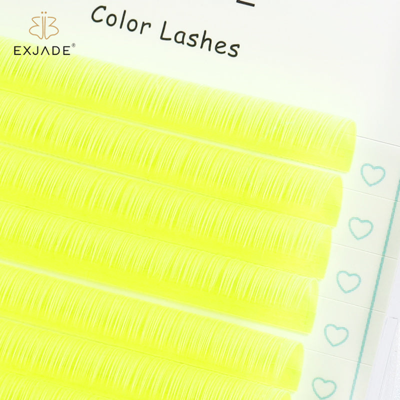 0.07mm Neon Fluorescent Colored Lashes (16 rows)