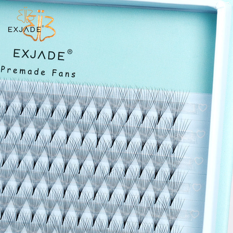 0.05mm 10D Heat-bonded thin base premade fans (320 fans )