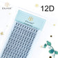 12D Heat-bonded thin base premade fans （16 rows）